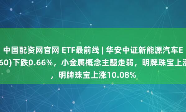 中国配资网官网 ETF最前线 | 华安中证新能源汽车ETF(516660)下跌0.66%，小金属概念主题走弱，明牌珠宝上涨10.08%