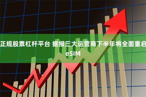 正规股票杠杆平台 据报三大运营商下半年将全面重启eSIM